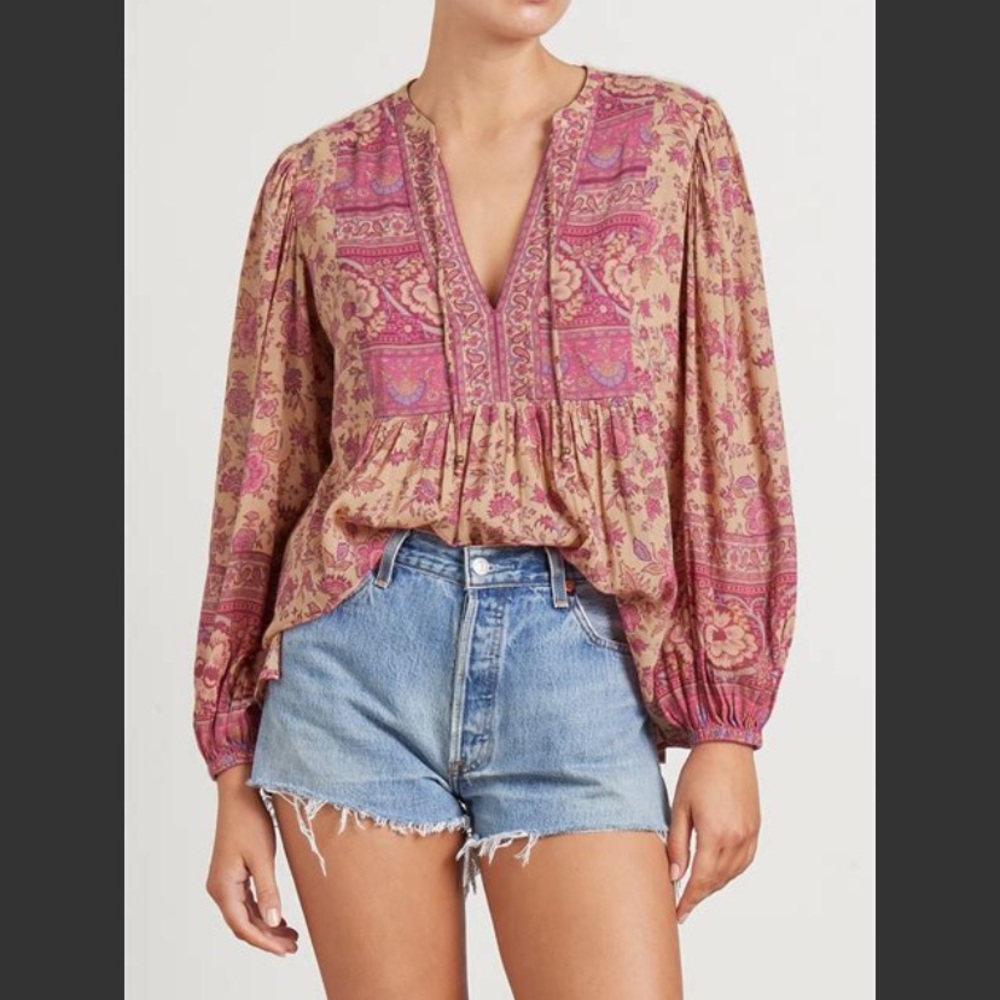 SPELL | Folk Song Blouse in Blossom Size M 🌸